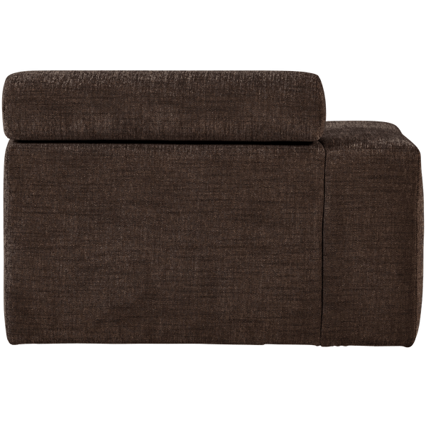 NOVI CHAISE LONGUE ELEMENT ARM LINKS DONKERBRUIN MELANGE