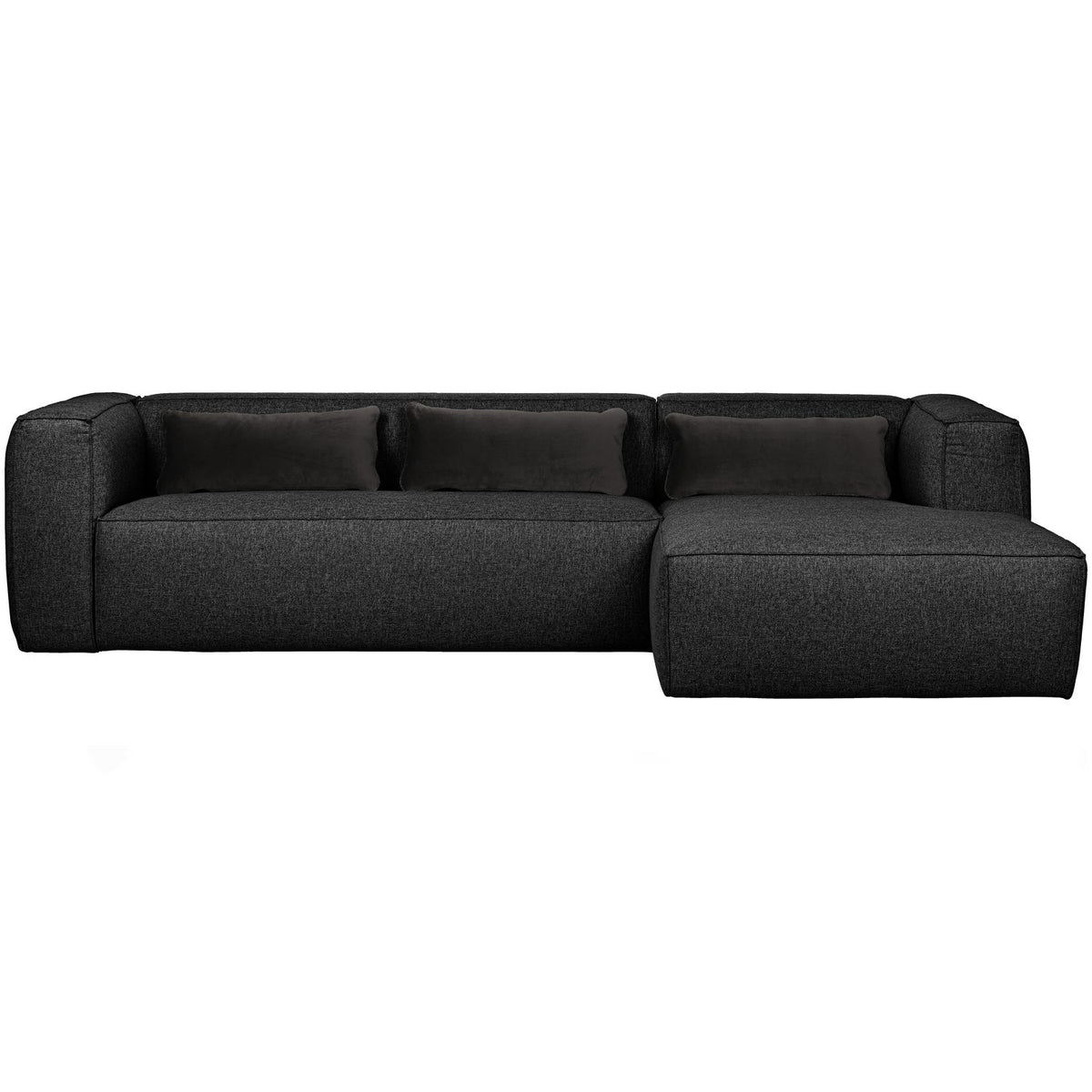 BEAN HOEKBANK RECHTS INCL. Kussen DONKERGRIJS MELANGE