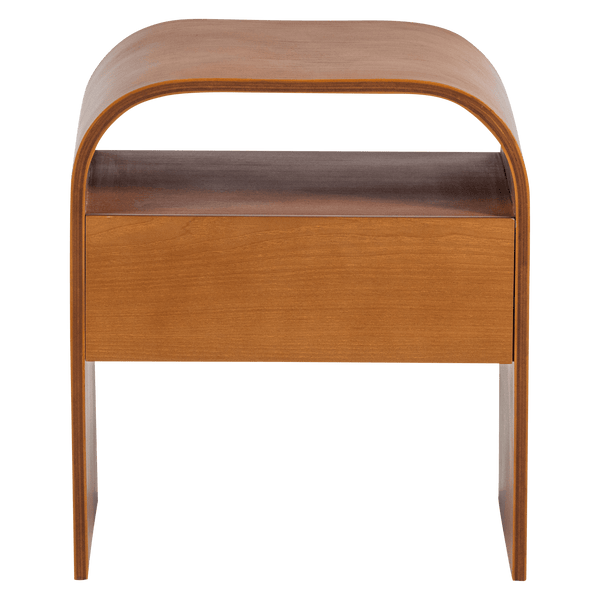 MOMO NACHTKASTJE/BIJZETTAFEL HOUT BRUIN [fsc]