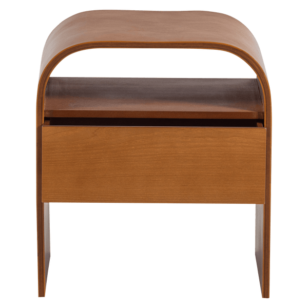 MOMO NACHTKASTJE/BIJZETTAFEL HOUT BRUIN [fsc]
