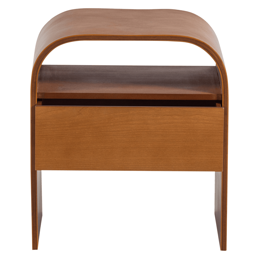 MOMO NACHTKASTJE/BIJZETTAFEL HOUT BRUIN [fsc]