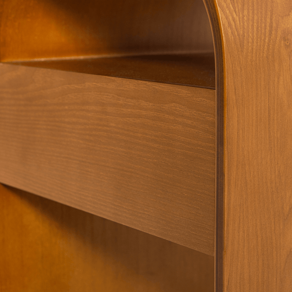 MOMO NACHTKASTJE/BIJZETTAFEL HOUT BRUIN [fsc]