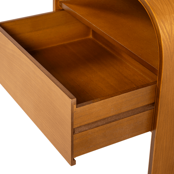 MOMO NACHTKASTJE/BIJZETTAFEL HOUT BRUIN [fsc]
