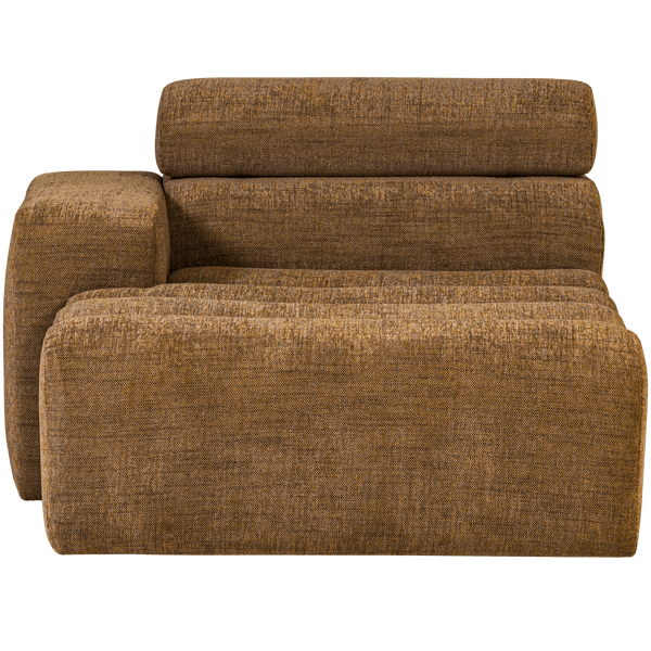 NOVI CHAISE LONGUE ELEMENT ARM LINKS KARAMELBRUIN MELANGE