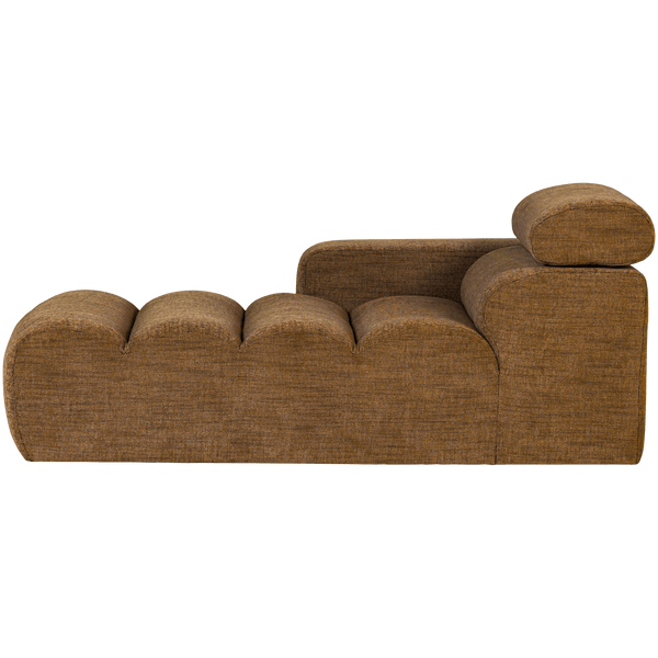 NOVI CHAISE LONGUE ELEMENT ARM LINKS KARAMELBRUIN MELANGE