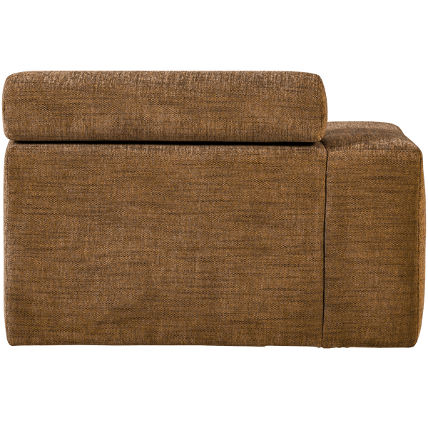 NOVI CHAISE LONGUE ELEMENT ARM LINKS KARAMELBRUIN MELANGE
