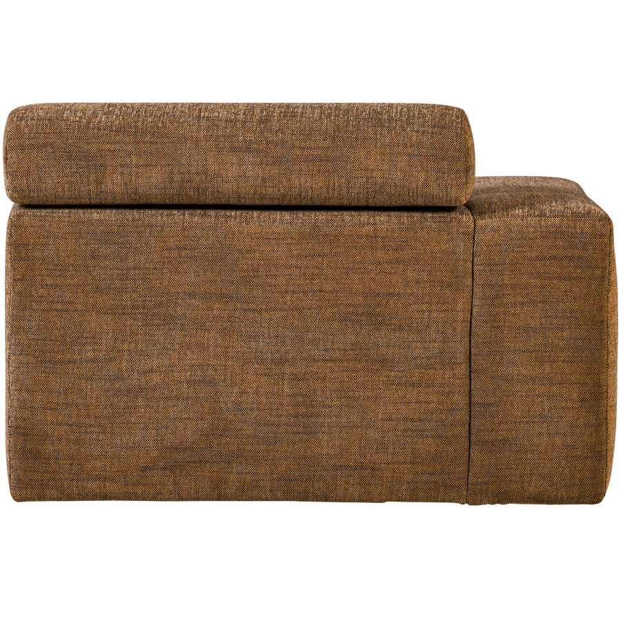 NOVI CHAISE LONGUE ELEMENT ARM LINKS KARAMELBRUIN MELANGE