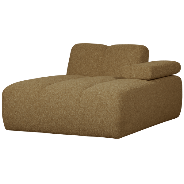 MOJO CHAISE LONGUE ELEMENT RECHTS BOUCLE GEEL/BRUIN MELANGE