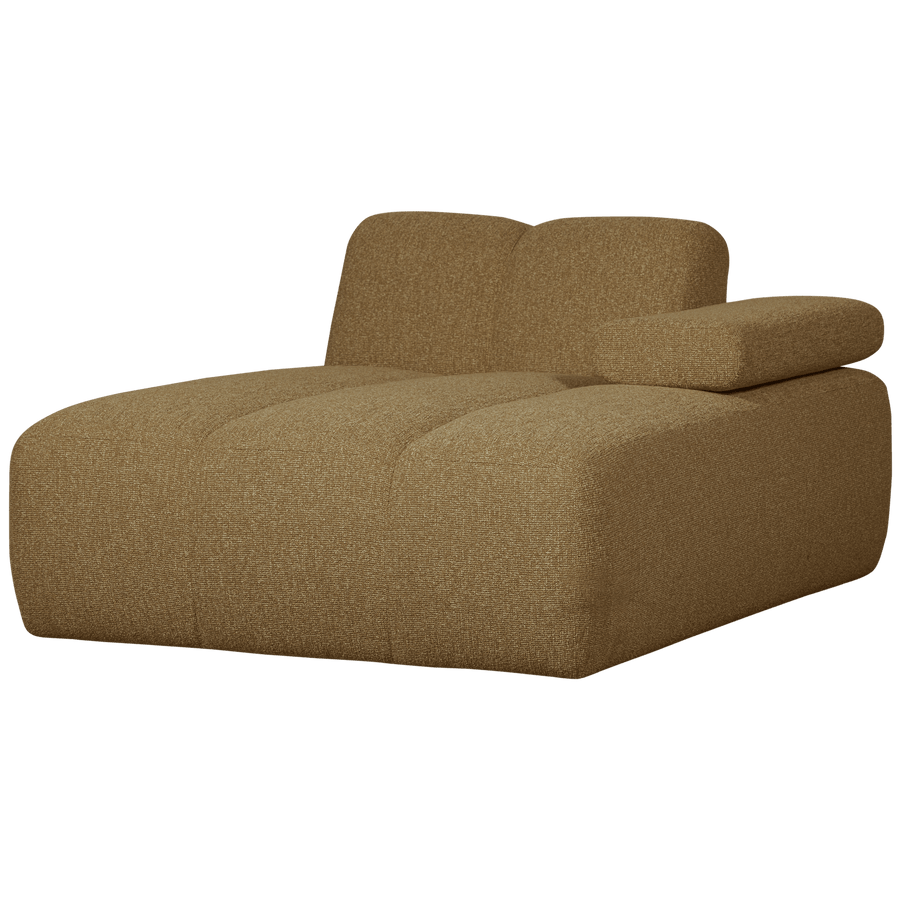MOJO CHAISE LONGUE ELEMENT RECHTS BOUCLE GEEL/BRUIN MELANGE