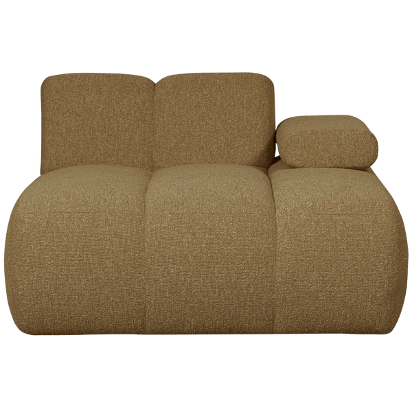MOJO CHAISE LONGUE ELEMENT RECHTS BOUCLE GEEL/BRUIN MELANGE