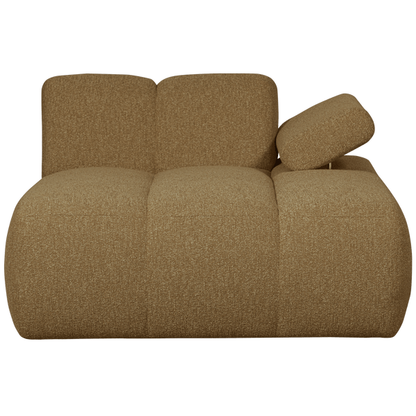 MOJO CHAISE LONGUE ELEMENT RECHTS BOUCLE GEEL/BRUIN MELANGE