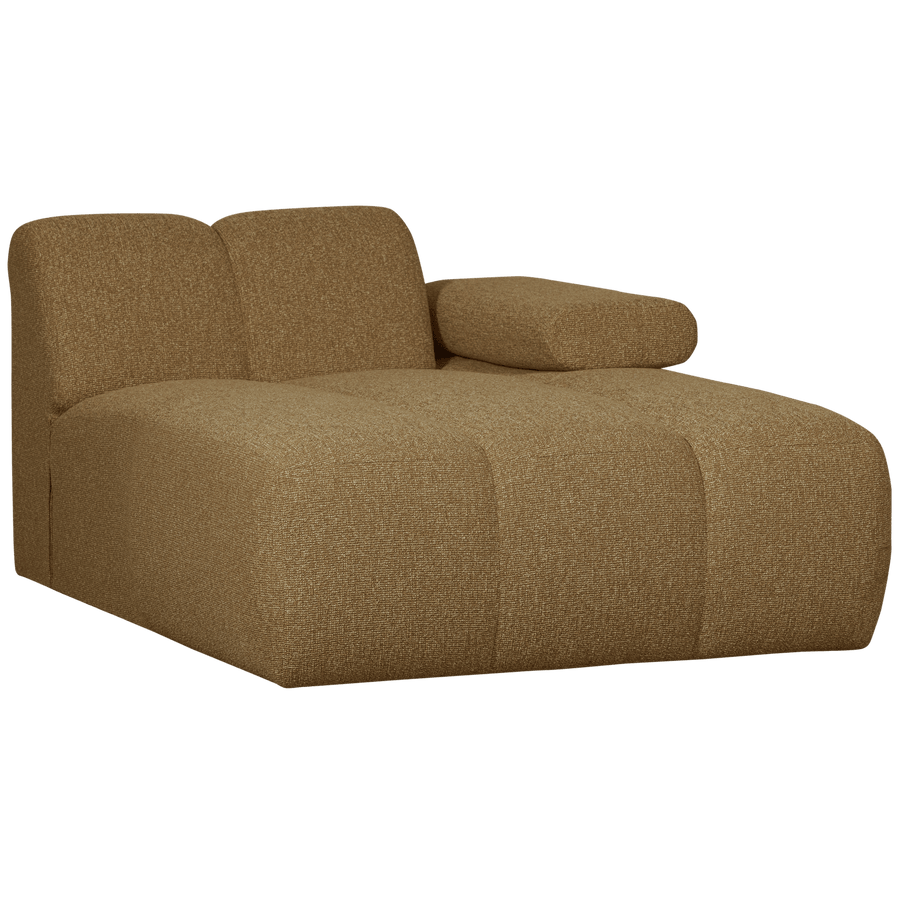 MOJO CHAISE LONGUE ELEMENT RECHTS BOUCLE GEEL/BRUIN MELANGE