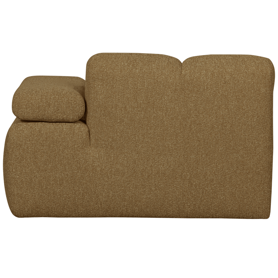 MOJO CHAISE LONGUE ELEMENT RECHTS BOUCLE GEEL/BRUIN MELANGE