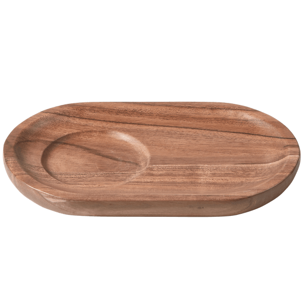 JOSJE SERVEER PLATEAU ACACIAHOUT NATUREL - SET VAN 2