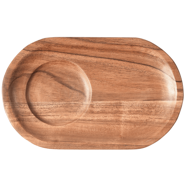 JOSJE SERVEER PLATEAU ACACIAHOUT NATUREL - SET VAN 2