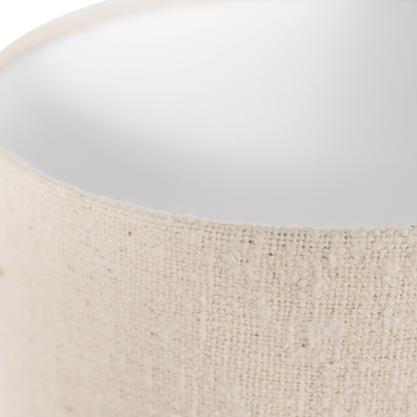 LOFT VLOERLAMP METAAL/BOUCLE NATUREL 130XO30 CM