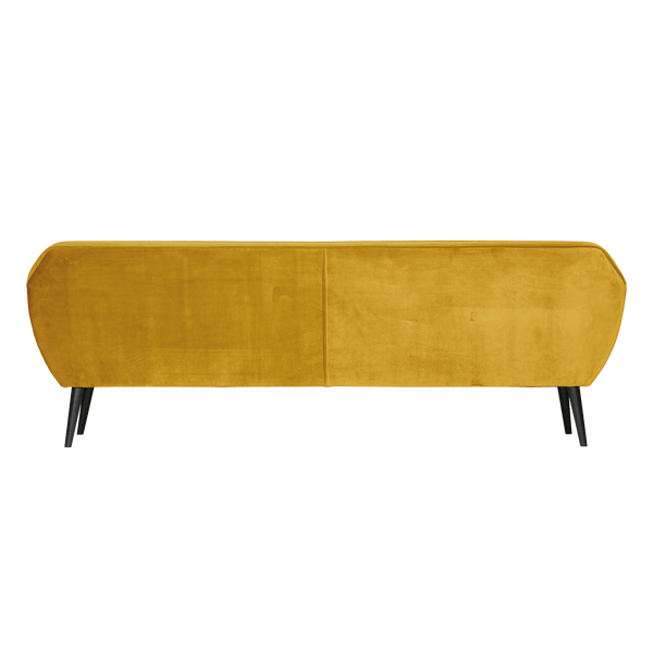 ROCCO XL BANK 230 CM VELVET OKERGEEL