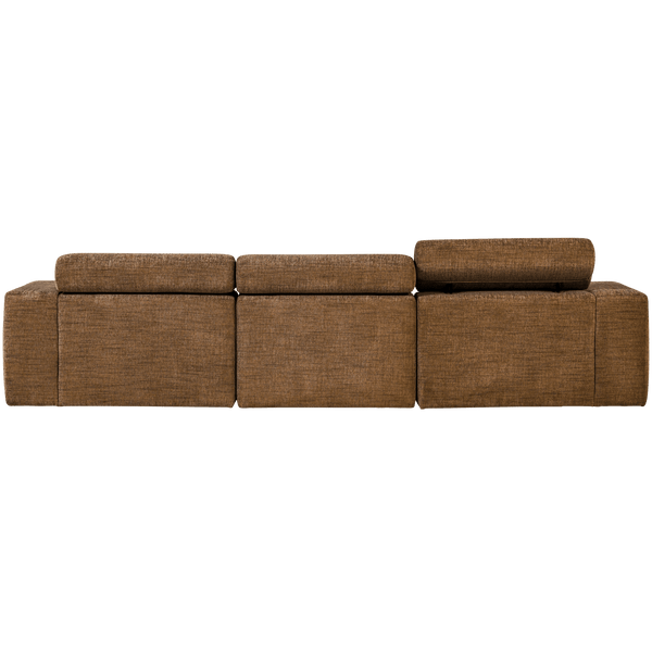 NOVI CHAISE LONGUE BANK RECHTS KARAMELBRUIN MELANGE