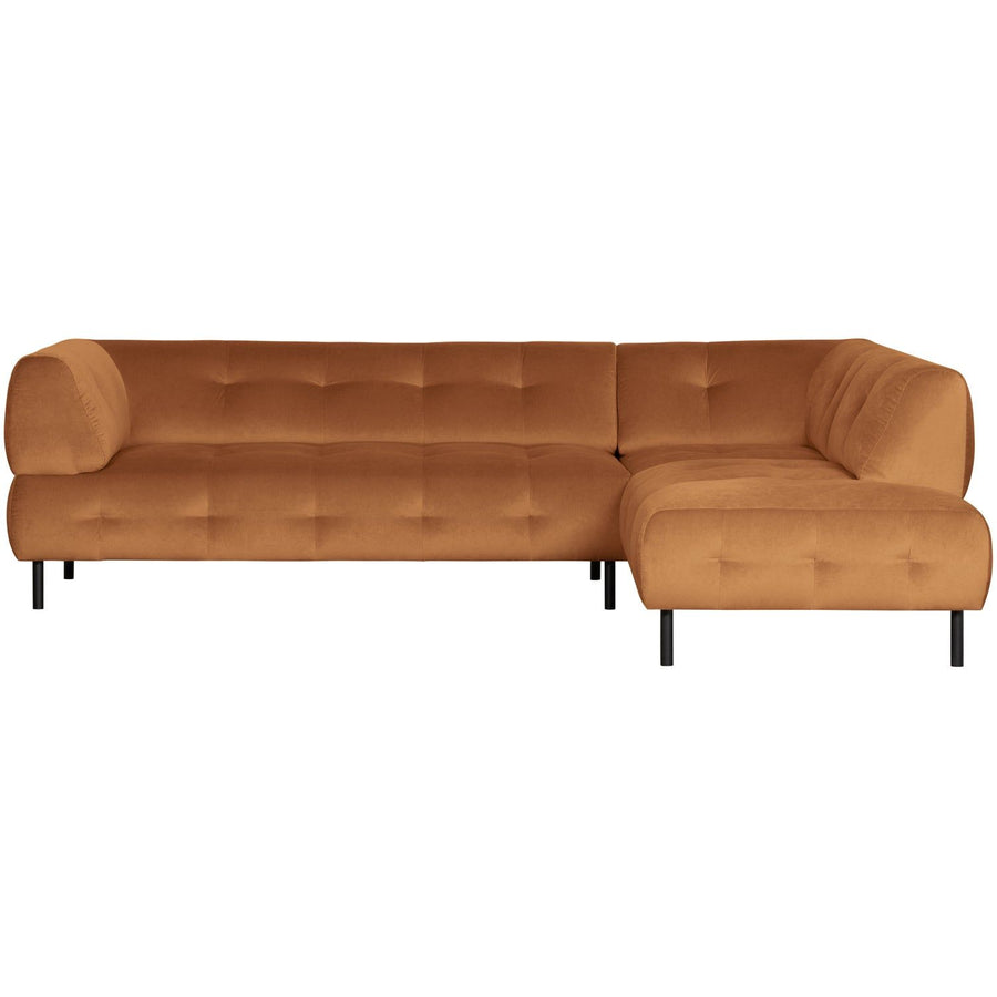 LLOYD HOEKBANK RECHTS VELVET KANEEL