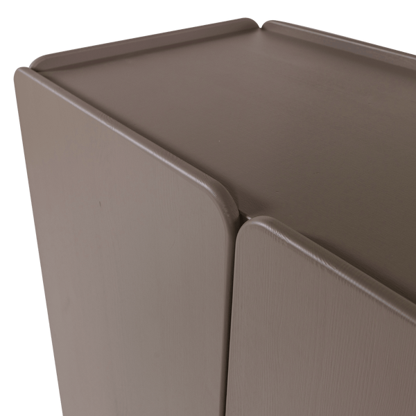 ROOT 2-DEURS KAST GRENEN TRUFFEL BRUIN [fsc]