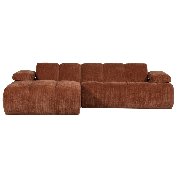MOJO CHAISE LONGUE BANK LINKS RIBSTOF ROESTBRUIN