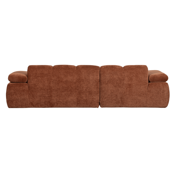 MOJO CHAISE LONGUE BANK LINKS RIBSTOF ROESTBRUIN