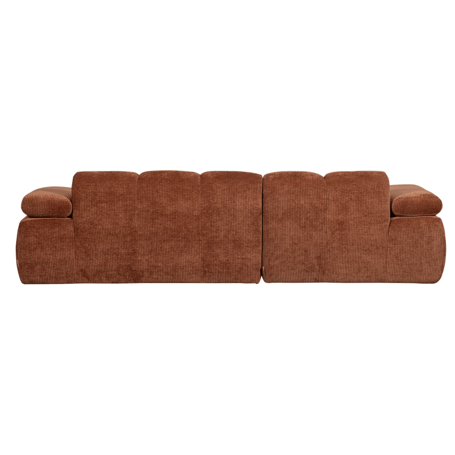MOJO CHAISE LONGUE BANK LINKS RIBSTOF ROESTBRUIN