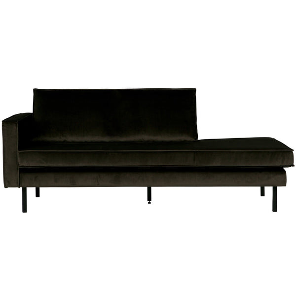 RODEO DAYBED LINKS VELVET DONKERGROEN