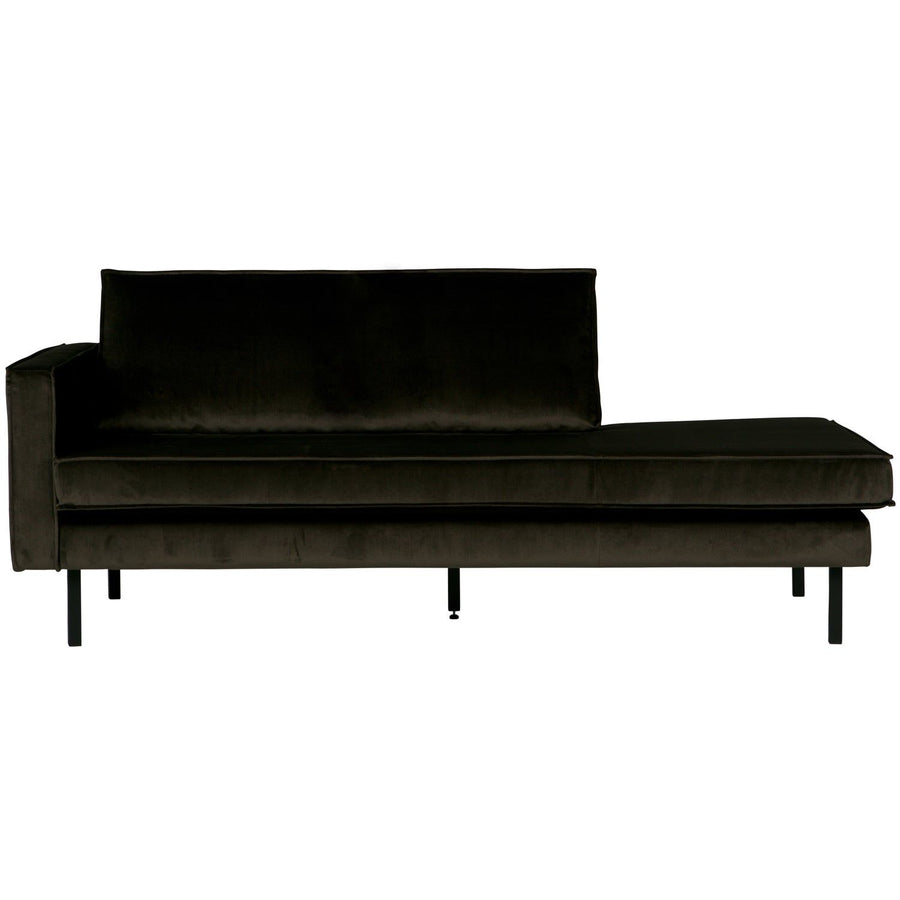RODEO DAYBED LINKS VELVET DONKERGROEN