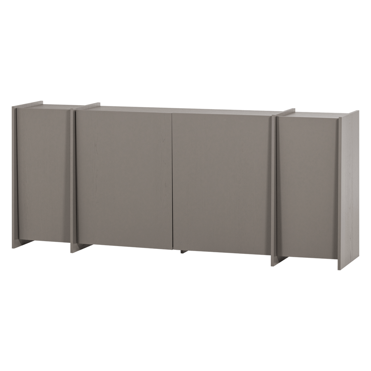 BROCK DRESSOIR 200 CM ESSEN FINEER WARMGRIJS [fsc]