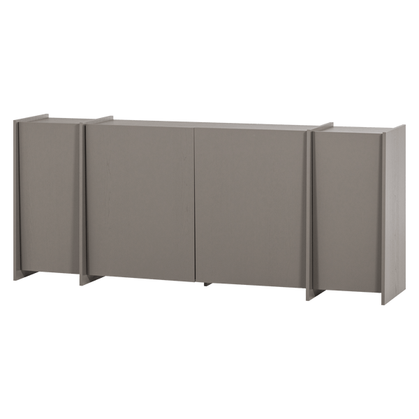 BROCK DRESSOIR 200 CM ESSEN FINEER WARMGRIJS [fsc]
