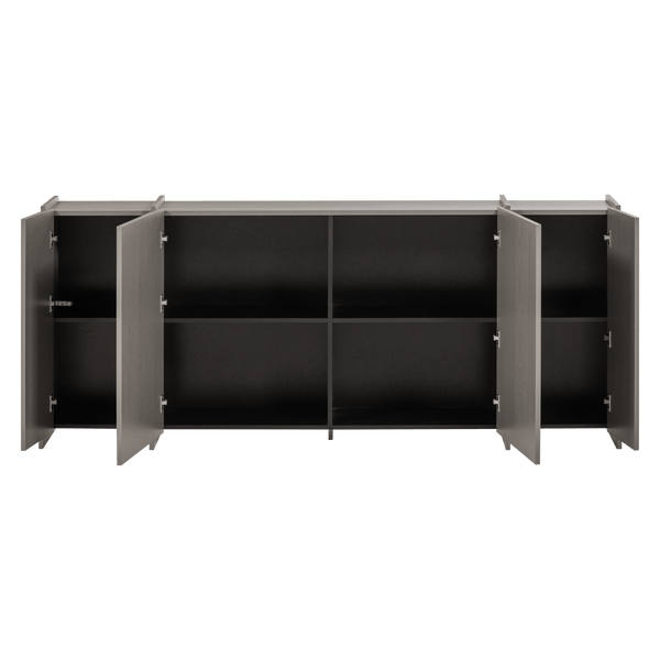 BROCK DRESSOIR 200 CM ESSEN FINEER WARMGRIJS [fsc]