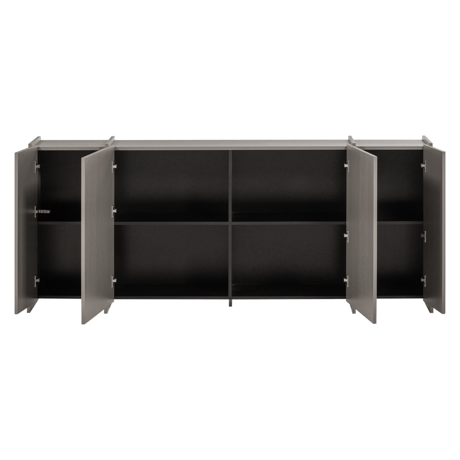 BROCK DRESSOIR 200 CM ESSEN FINEER WARMGRIJS [fsc]