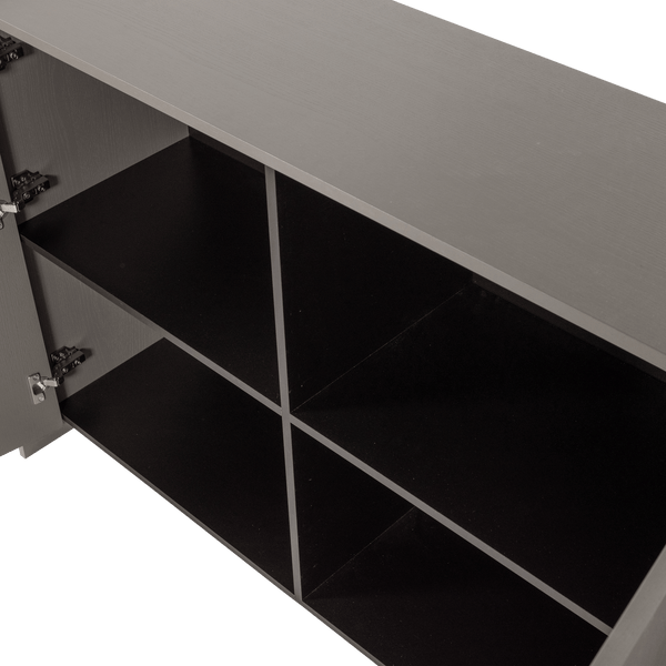 BROCK DRESSOIR 200 CM ESSEN FINEER WARMGRIJS [fsc]