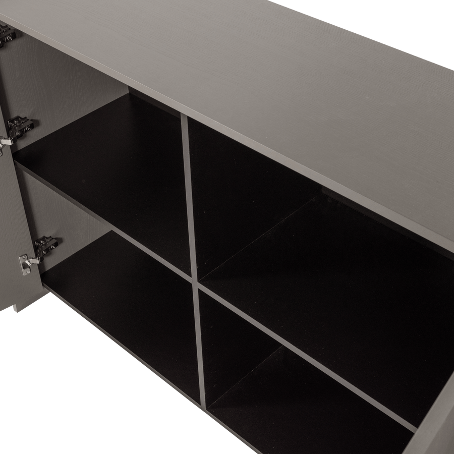 BROCK DRESSOIR 200 CM ESSEN FINEER WARMGRIJS [fsc]
