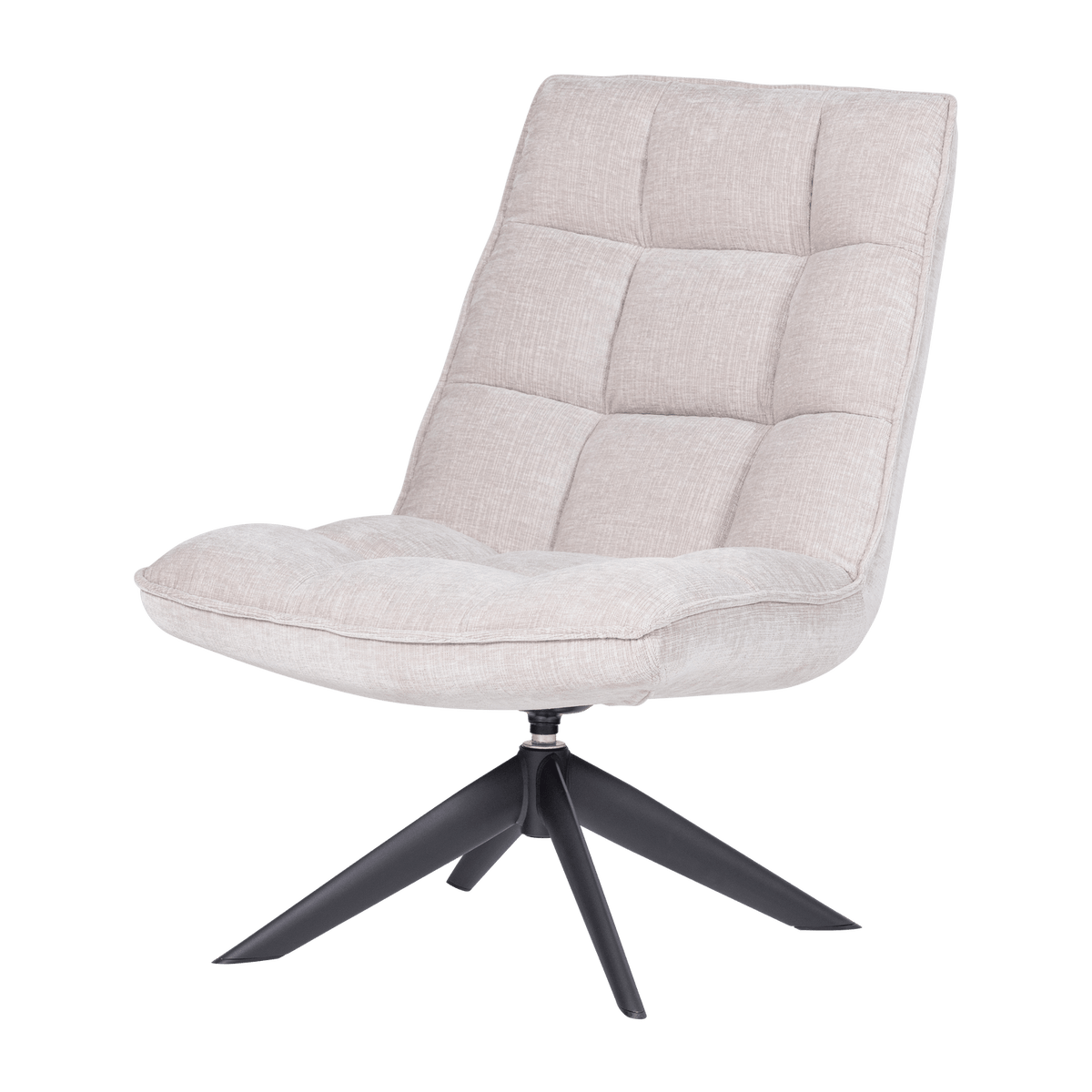 JOUKE DRAAIFAUTEUIL CHENILLE STRUCTUUR NATUREL [fsc]