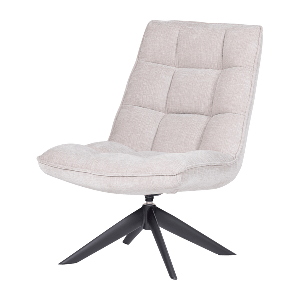 JOUKE DRAAIFAUTEUIL CHENILLE STRUCTUUR NATUREL [fsc]
