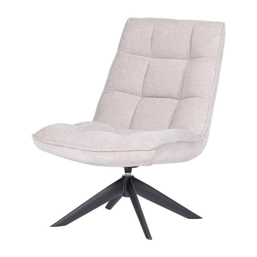 JOUKE DRAAIFAUTEUIL CHENILLE STRUCTUUR NATUREL [fsc]