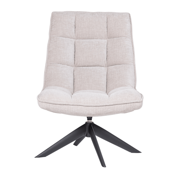JOUKE DRAAIFAUTEUIL CHENILLE STRUCTUUR NATUREL [fsc]