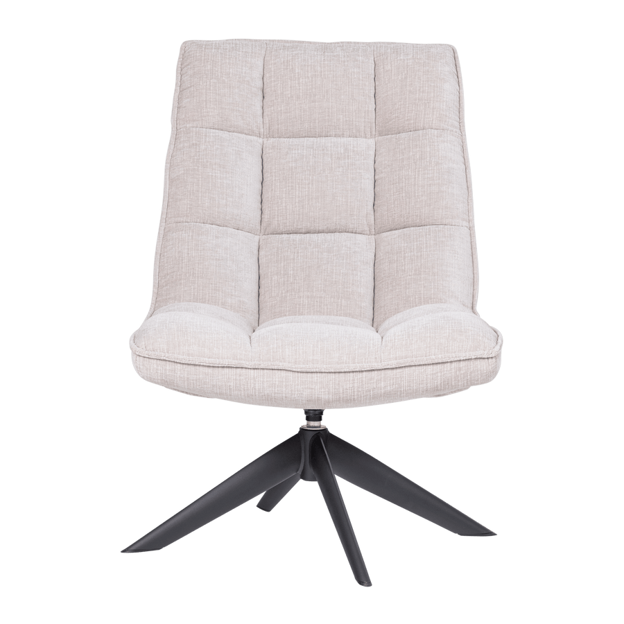 JOUKE DRAAIFAUTEUIL CHENILLE STRUCTUUR NATUREL [fsc]