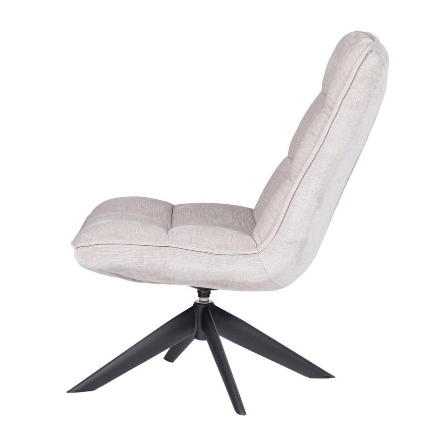 JOUKE DRAAIFAUTEUIL CHENILLE STRUCTUUR NATUREL [fsc]