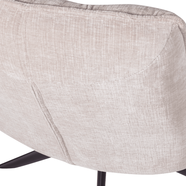JOUKE DRAAIFAUTEUIL CHENILLE STRUCTUUR NATUREL [fsc]