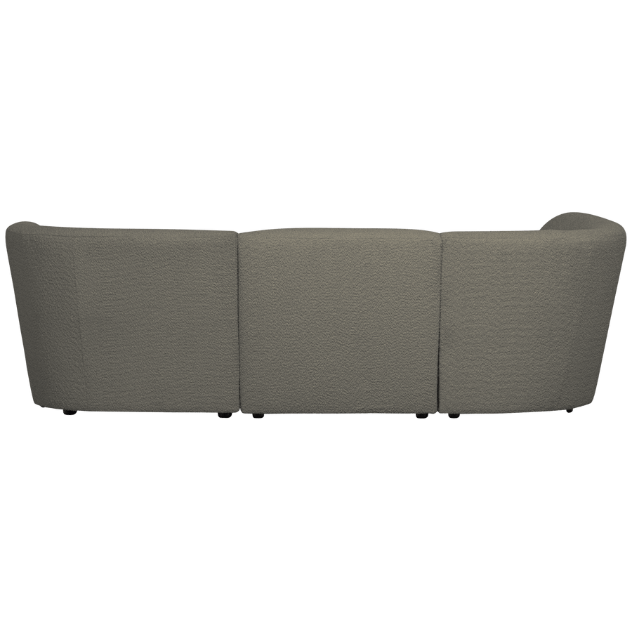 COCO 3-ZITS BANK RONDING LINKS BOUCLE WARM GROEN