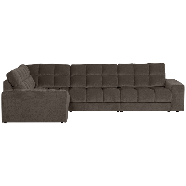 SECOND DATE HOEKBANK LINKS VELVET WARMGRIJS