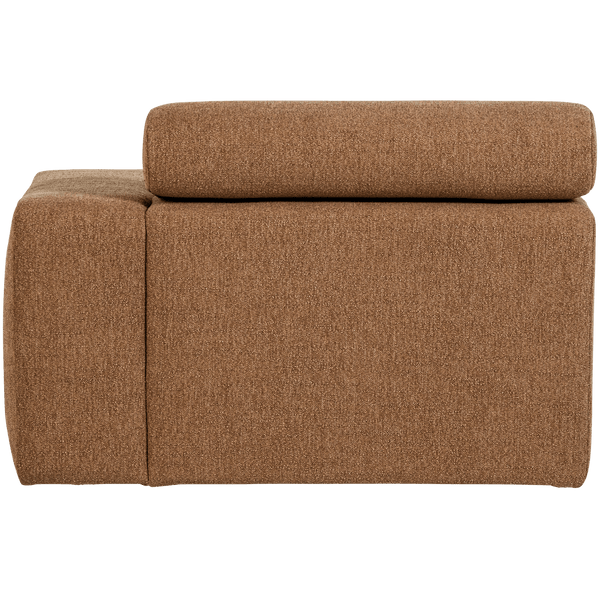 NOVI CHAISE LONGUE ELEMENT ARM RECHTS BOUCLE KARAMELBRUIN