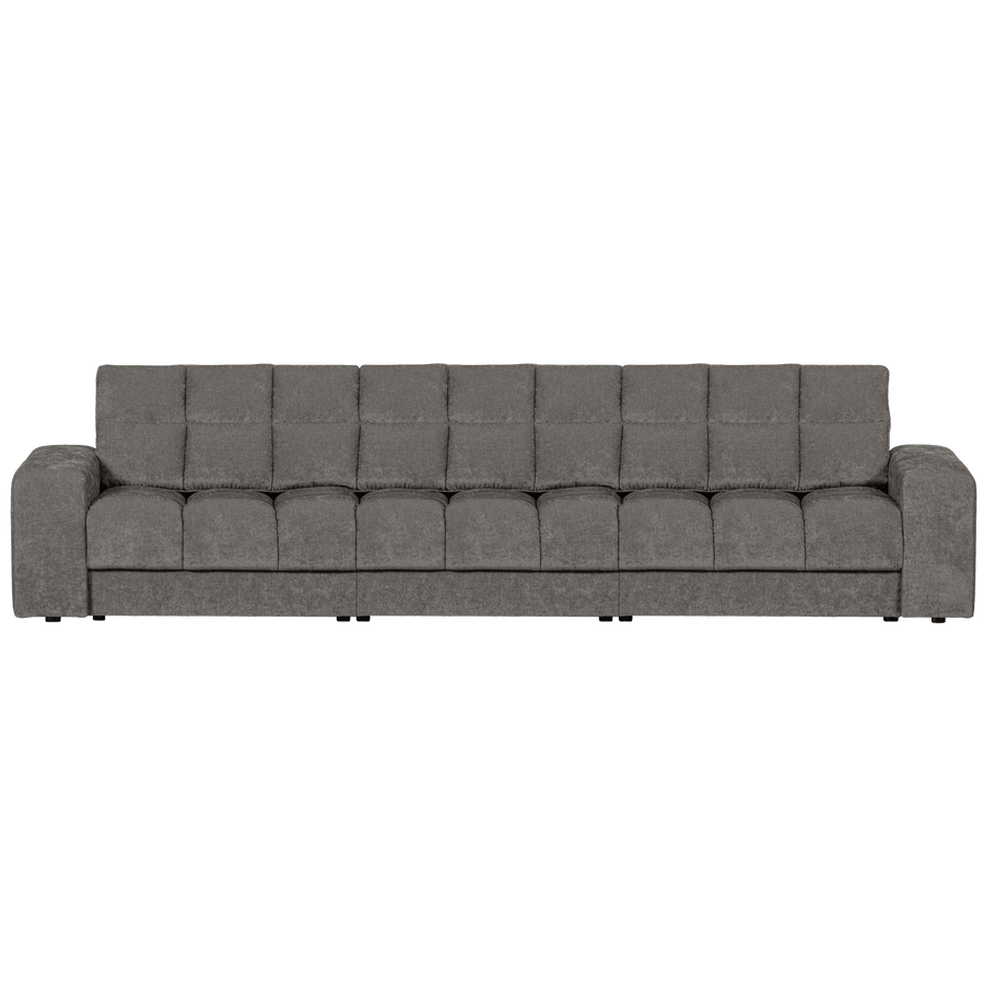 SECOND DATE 3-ZITS BANK VELVET GRIJS