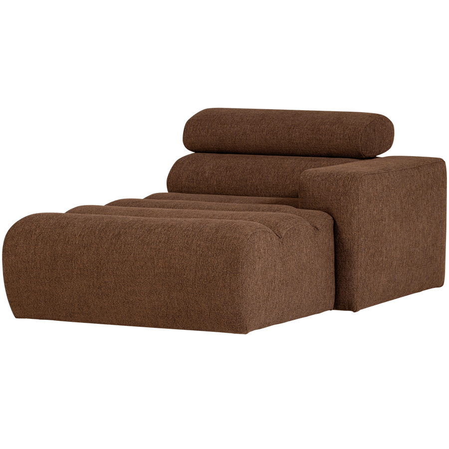 NOVI CHAISE LONGUE ELEMENT ARM RECHTS BOUCLE MOKKABRUIN