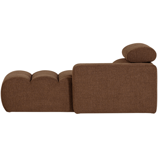 NOVI CHAISE LONGUE ELEMENT ARM RECHTS BOUCLE MOKKABRUIN