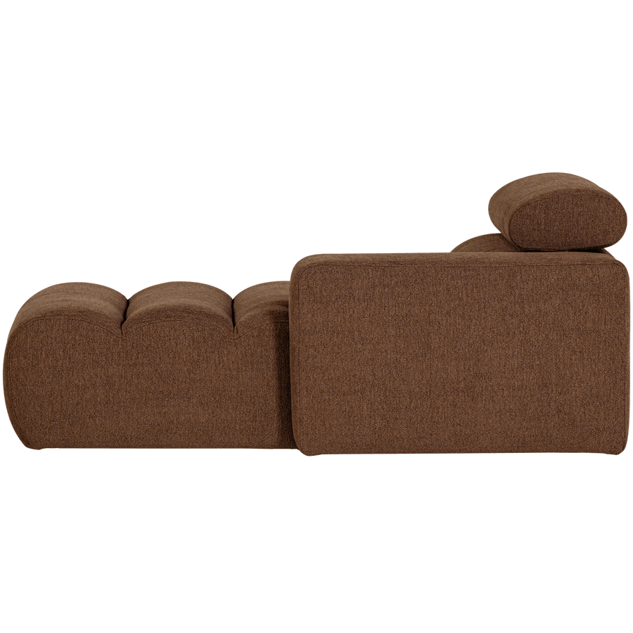 NOVI CHAISE LONGUE ELEMENT ARM RECHTS BOUCLE MOKKABRUIN