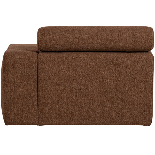 NOVI CHAISE LONGUE ELEMENT ARM RECHTS BOUCLE MOKKABRUIN